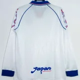 1998 Mens  Japan  Retro Home Long Sleeve  soccer Jersey