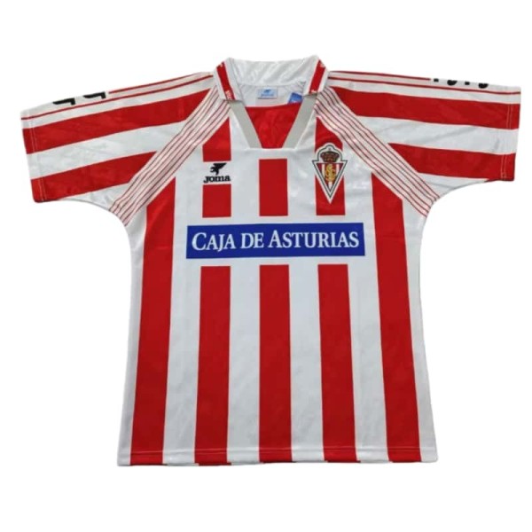1994-95 Mens Sporting Gijon  Retro home soccer  Jersey