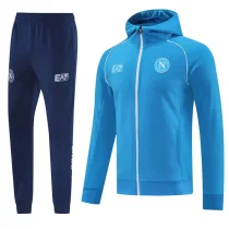 2025-26 Mens Napoli Blue Hoodie Jacket Tracksuit  #01
