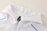 2025-26 Mens Napoli White Hoodie Jacket Tracksuit  #01