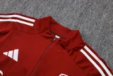 2025-26 Mens Arsenal Jujube red Half Pull Tracksuit #B25125