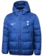 2025-26 Mens Tottenham Hotspur Blue Hooded Cotton Coat