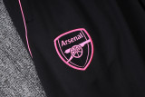 2025-26 Kids Arsenal black Half pull Tracksuit suit  #E25187 (童装半拉链)