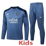 2025-26 Kids PSG grey Half Pull Tracksuit #E25175(童装半拉链)