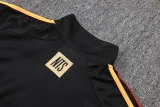 2025-26 Kids  Arsenal Black  Half Pull Tracksuit  #E25178(童装半拉链)