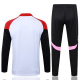 2025-26 Kids Arsenal white Half pull Tracksuit suit   #E25186(童装半拉链)