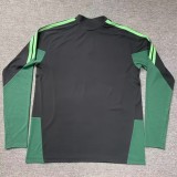 2025-26 Mens Mexico Half Pull black Sportswear Top