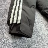 2026-27 Mens Colombia Black Hooded Jacket  Cotton Coat