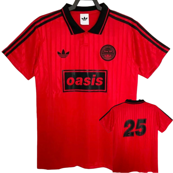 2025-26 Mens Oasis #25 red Polo  soccer jersey