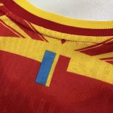 2026-27 Mens Democratic Congo Third Away Red  Player version  Soccer Jersey