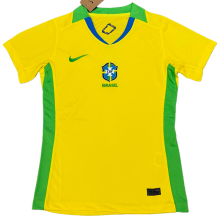 2025-26 Women  Brazil home yellow soccer jersey