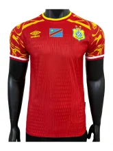 2026-27 Mens Democratic Congo Third Away Red  Player version  Soccer Jersey