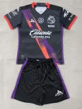 2025-2026 KIDS  Puebla home black  Soccer Jersey
