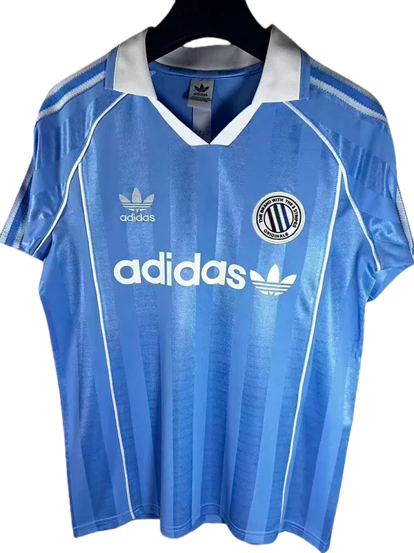 2025-26 Mens Ad Three Stripes Classic Edition  Sky Blue Polo soccer jersey