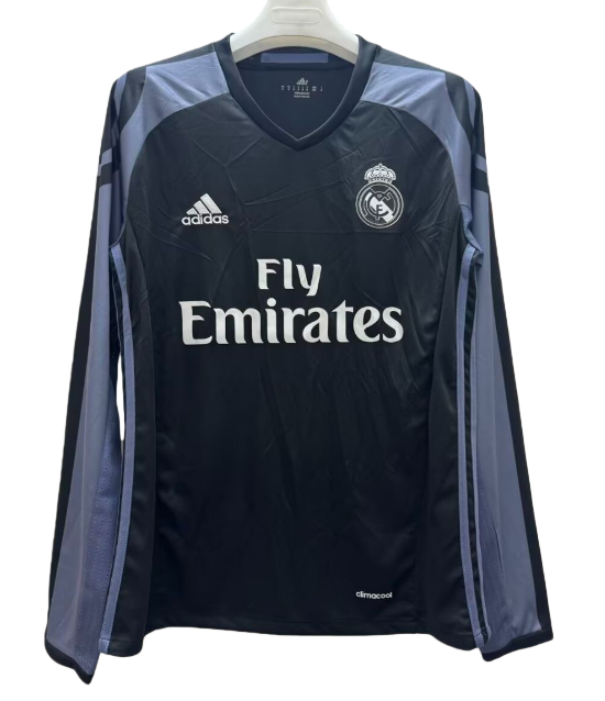 2016-17 Mens Real Madrid third away Retro long sleeve soccer Jersey