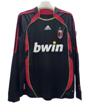2006-07 Mens AC Milan Retro  third away Long Sleeve  soccer Jersey