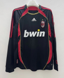 2006-07 Mens AC Milan Retro  third away Long Sleeve  soccer Jersey