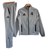2025-26 Mens Real Madrid  Gray Jacket  Windbreaker suit