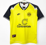 1995-96 Retro Mens Borussia Dortmund yellow Home  soccer Jersey