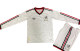 2025-26  Mexico Kids away white long sleeve Soccer Jersey