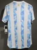 2020-2021 Argentina Home Player Version  Retro Soccer Jersey