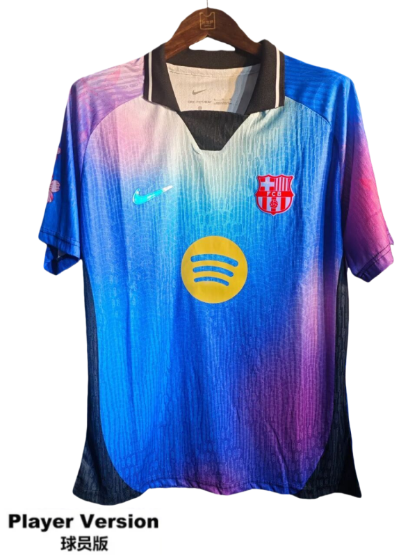 2025-26 Mens Barcelona blue Special Edition  Player  soccer jersey