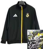 2025-26 Mens Real Madrid black comic version  windbreaker