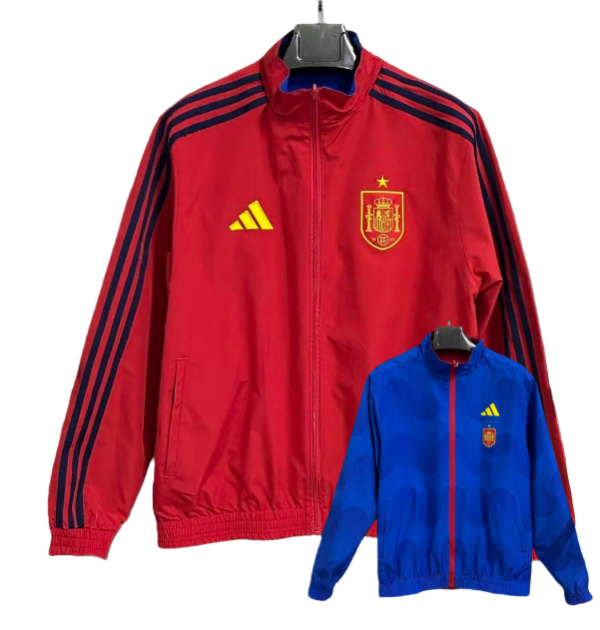 2026-27 Mens Spain red blue Double Sided Windbreaker