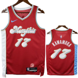 24-25 Grizzlies KAWAMURA #17 Red City Edition Top Quality Hot Pressing NBA Jersey