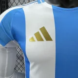 2024-25 Mens Argentina home Player version long sleeve  soccer  Jersey
