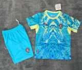 2026-27 KIDS Portugal goalkeeper blue soccer jersey