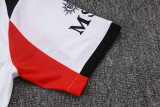 2025-26 Mens  AC Milan  away white black Tracksuit