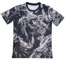 2025-26 Mens England Black Grey Special Edition Soccer Jersey