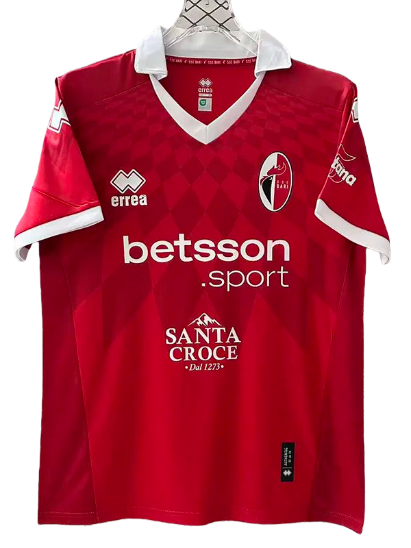 2025-26 Mens Bari Away red Fans Soccer Jersey