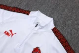 2025-26 AC Milan White Half Pull Tracksuit #B25145