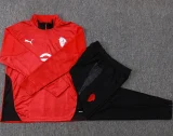 2025-26 Mens AC Milan red Half Pull Tracksuit #B25143