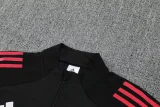 2025-26 River Plate Black Half Pull Tracksuit