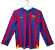2005-06 Mens Barcelona home Long Sleeve Retro Soccer Jersey
