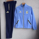 2025-26 Mens Argentina blue Jacket Windbreaker Tracksuit