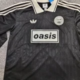 2025-26  Ad Oasis Joint Edition #25 black Polo Long Sleeve  soccer jersey