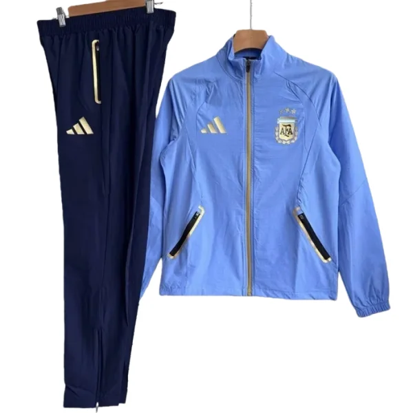2025-26 Mens Argentina blue Jacket Windbreaker Tracksuit