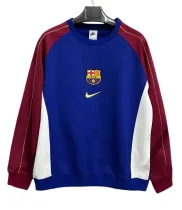 2025-26 Mens Barcelona  retro edition  blue Hoodie (无帽卫衣)