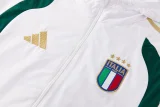 2025-26 Mens Italy white Jacket  Hoodie windbreaker