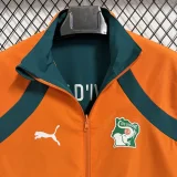 2025-26  Ivory Coast Orange & Green Double Sided Windbreaker