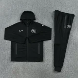 2025-26 Mens  Chelsea Black Jacket Hoodie Tracksuit