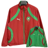 2025-26 Morocco Red  Green Double Sided Windbreaker