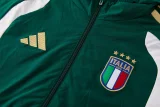 2025-26 Mens Italy Green  Jacket  Hoodie windbreaker