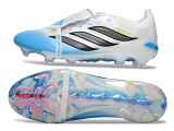 adidas 26 Predator Elite Tongue FG  white/blue Soccer Shoes