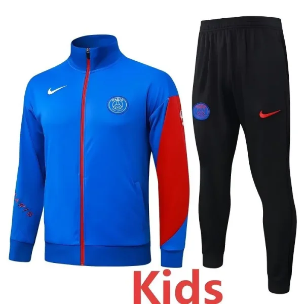 2025-26 Kids PSG Fancy blue Jacket Tracksuit  #E25210