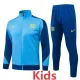 2025-26  Kids  Barcelona  Light blue Jacket Tracksuit  #E25207
